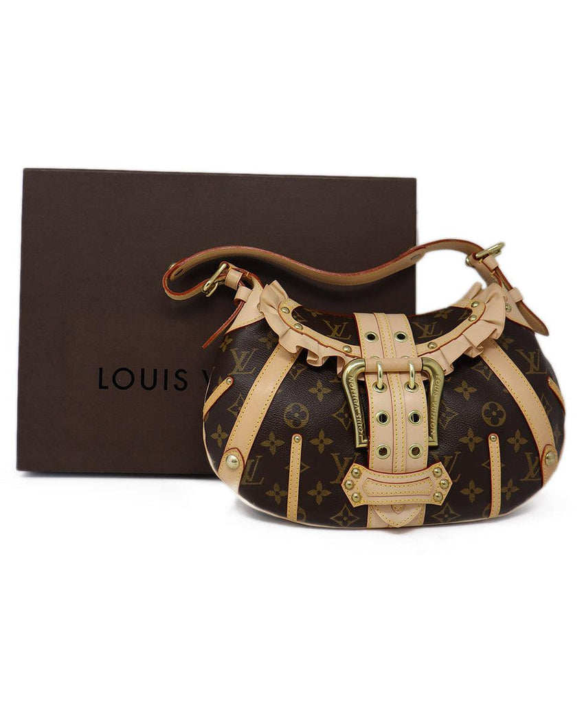 Louis Vuitton Tan & Brown Monogram Leonor Bag - Michael's Consignment NYC
