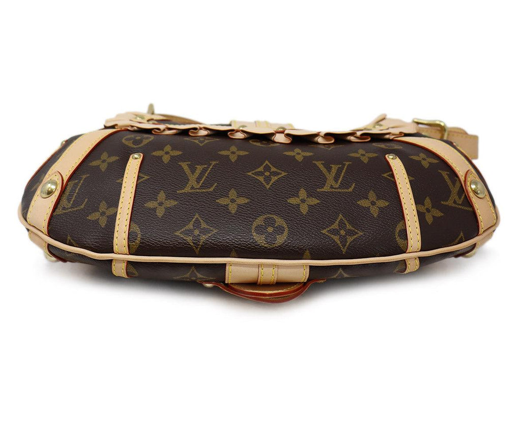 Louis Vuitton Tan & Brown Monogram Leonor Bag - Michael's Consignment NYC