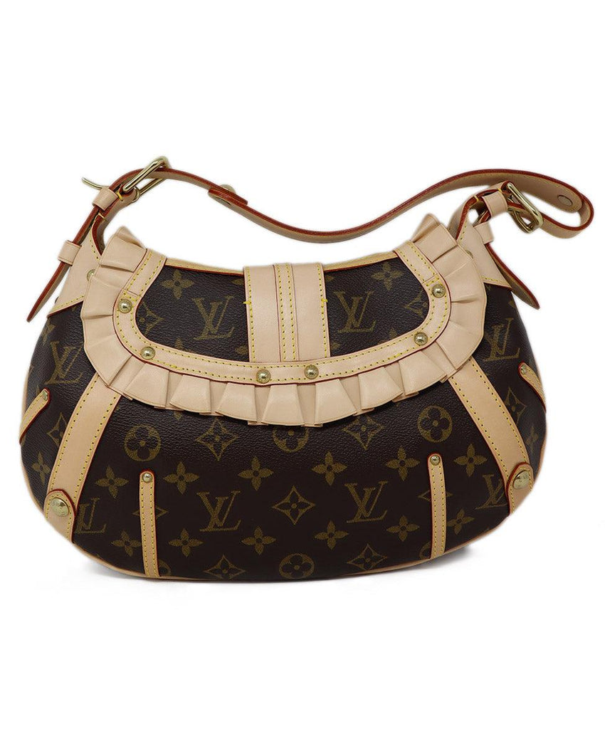 Louis Vuitton Tan & Brown Monogram Leonor Bag - Michael's Consignment NYC