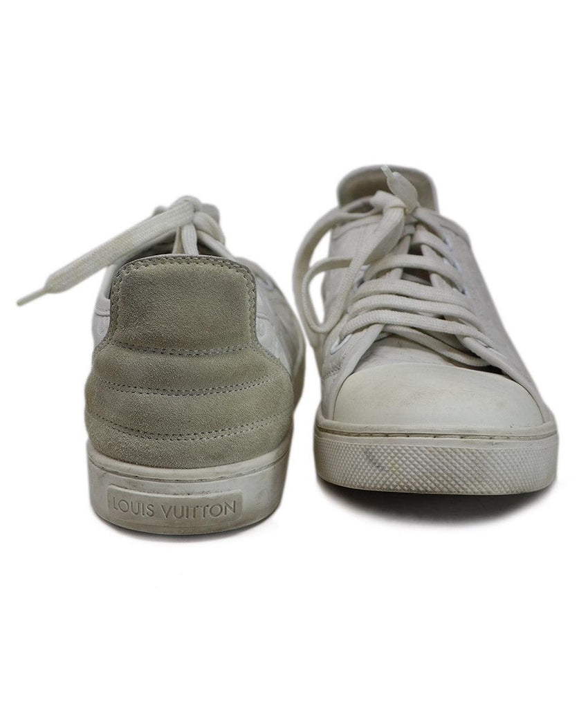 Louis Vuitton White Leather Sneakers sz 5.5 - Michael's Consignment NYC