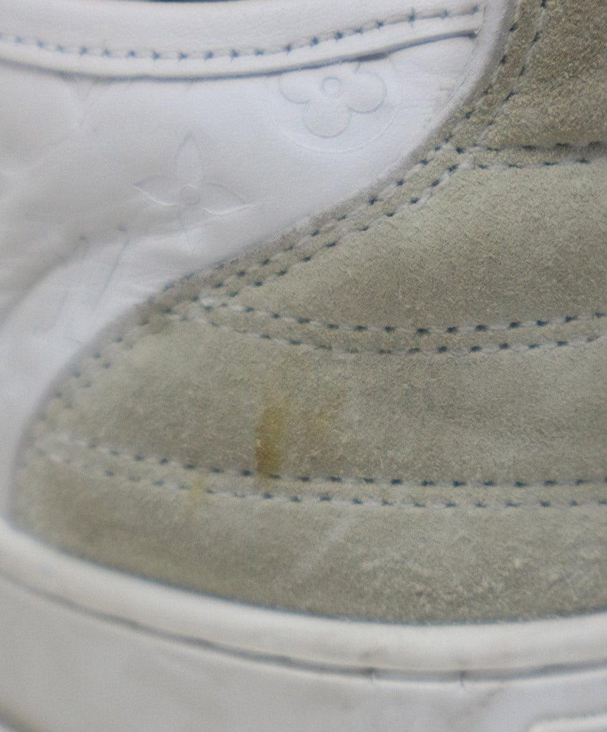 Louis Vuitton White Leather Sneakers sz 5.5 - Michael's Consignment NYC