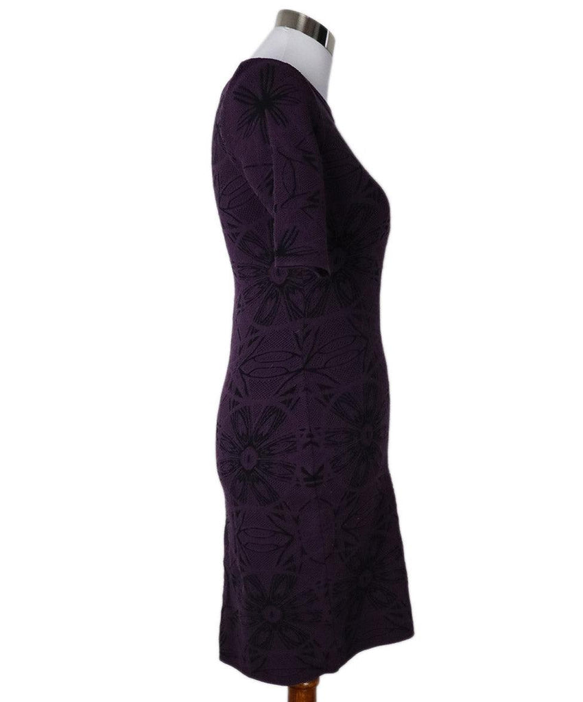 M Missoni Purple & Black Print Dress sz 4 - Michael's Consignment NYC