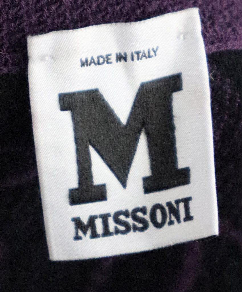 M Missoni Purple & Black Print Dress sz 4 - Michael's Consignment NYC