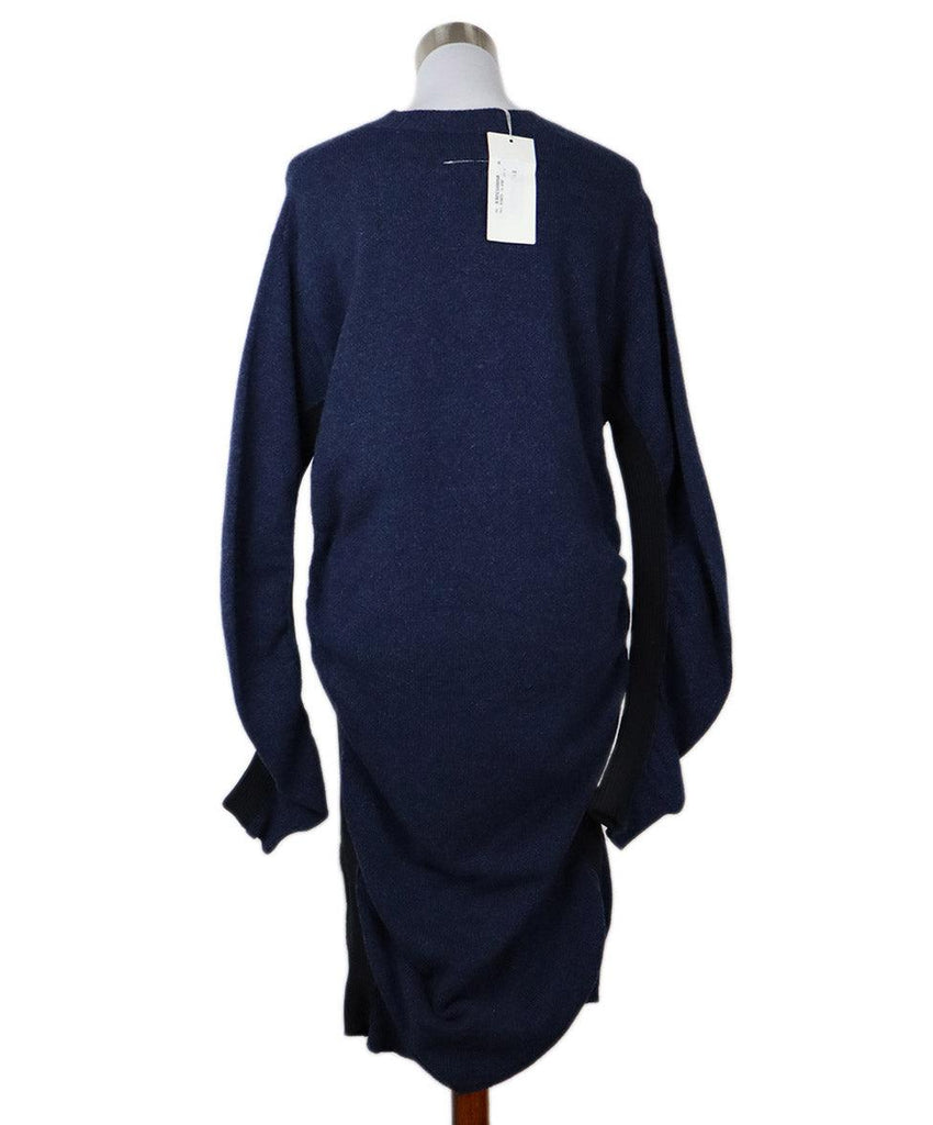 Maison Margiela Navy & Black Wool Dress sz 8 - Michael's Consignment NYC