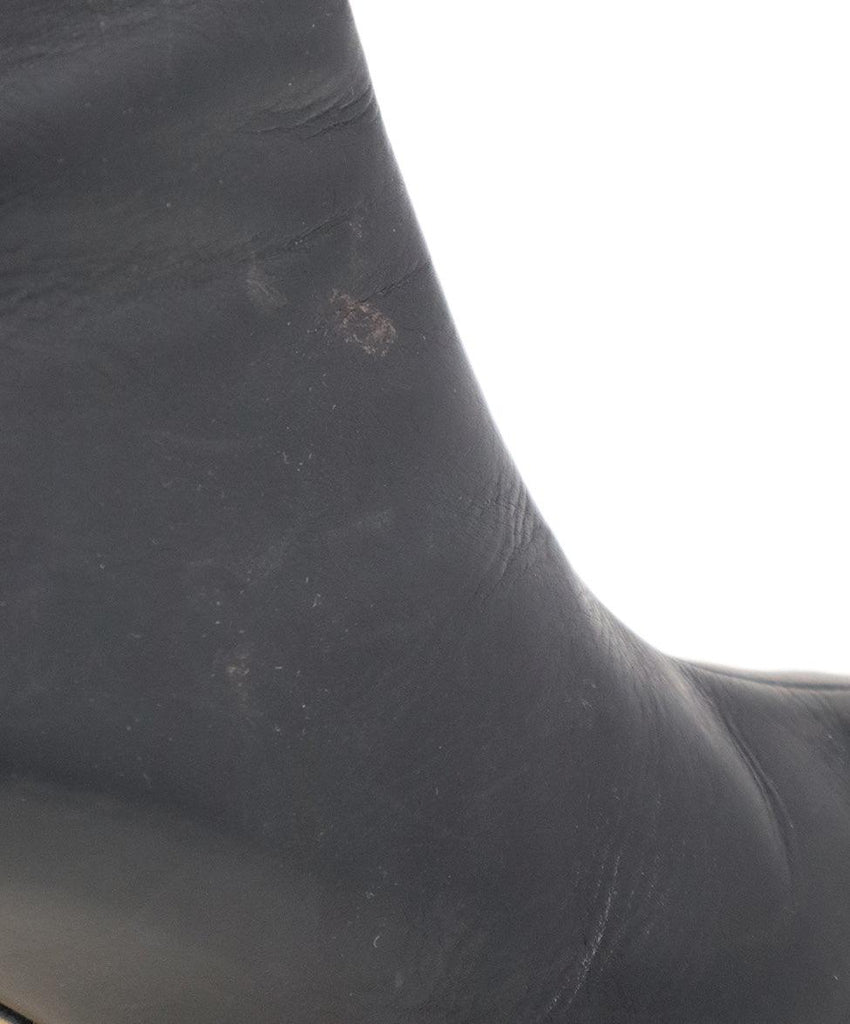 Manolo Blahnik Black Leather Booties sz 9.5 - Michael's Consignment NYC