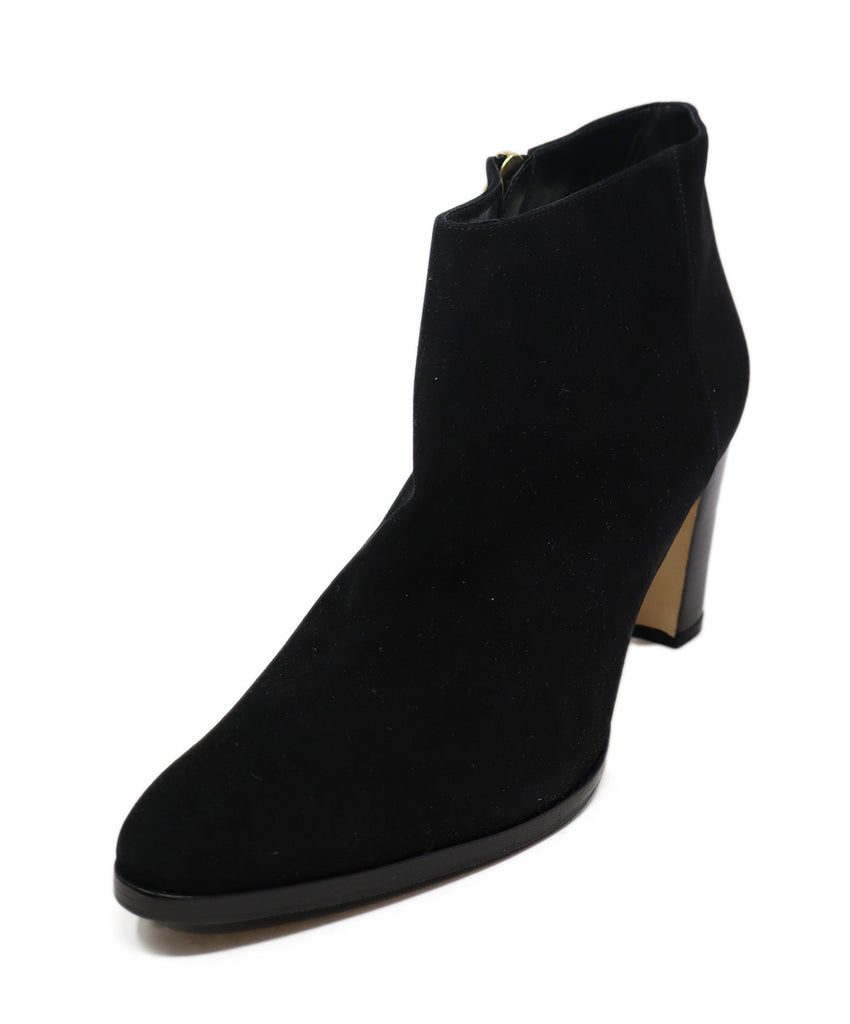 Manolo Blahnik Black Suede Booties sz 10.5 - Michael's Consignment NYC