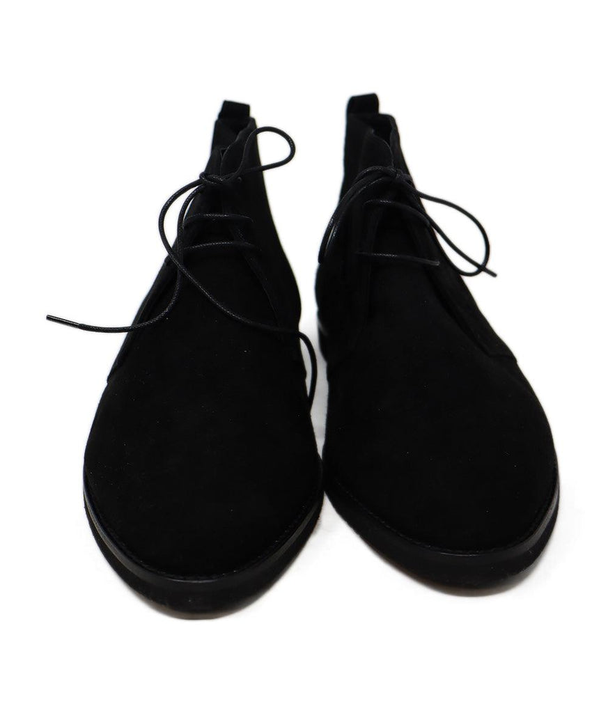 Manolo Blahnik Black Suede Lace Up Booties sz 11 - Michael's Consignment NYC