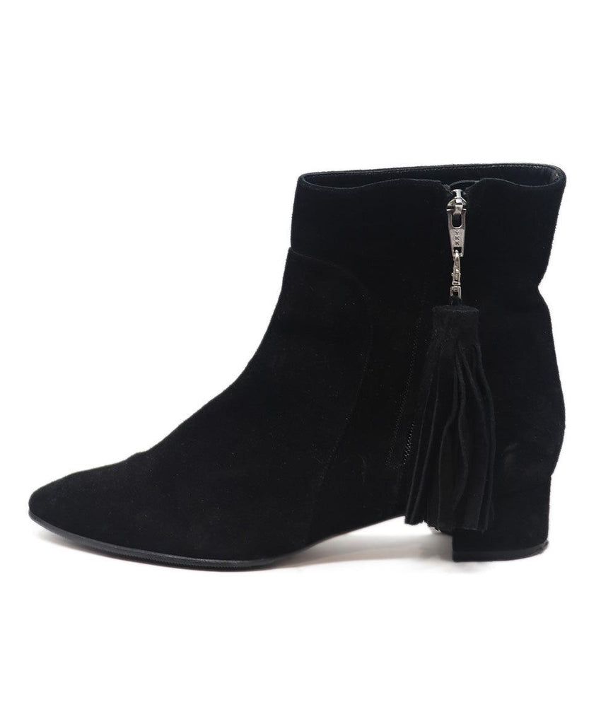 Manolo Blahnik Black Suede Tassel Booties sz 9 - Michael's Consignment NYC