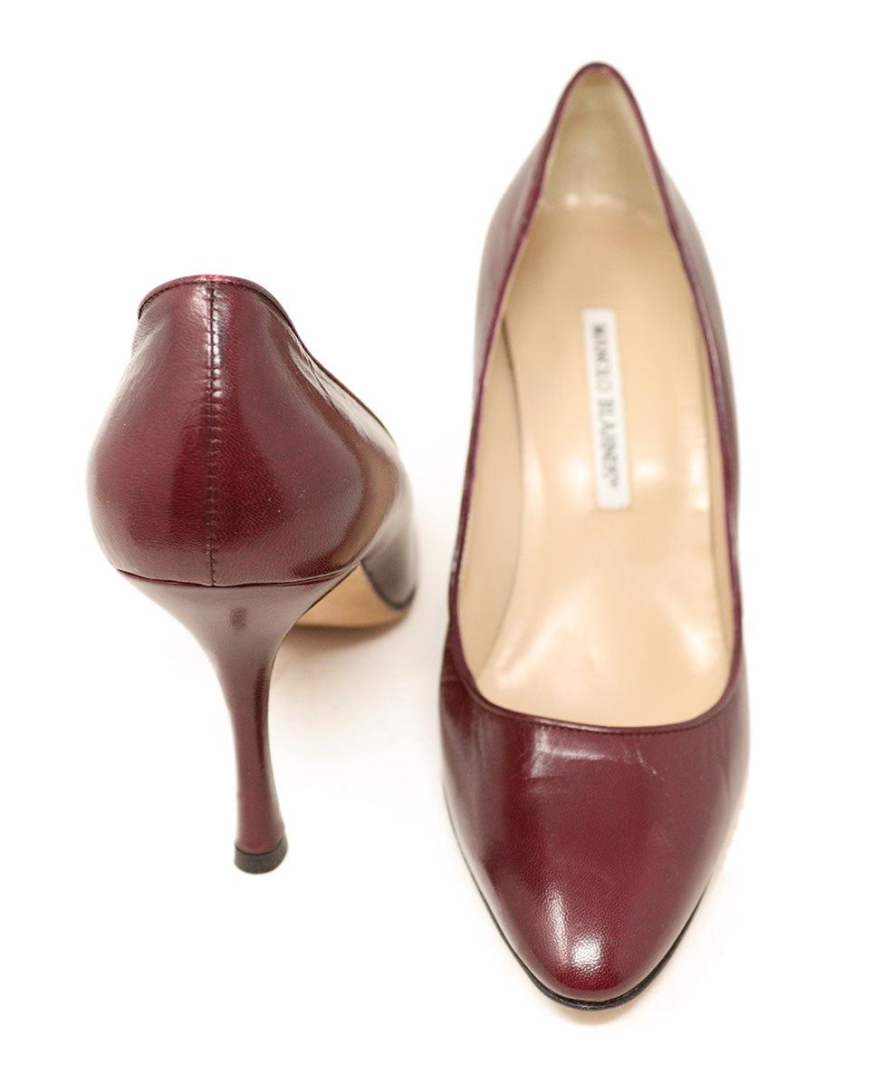 Burgundy sale manolo blahnik