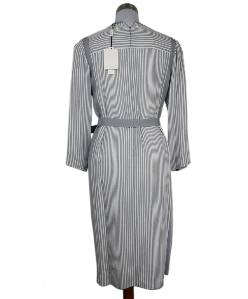 Marc Jacobs Grey & White Striped Dress sz 6 - Michael's Consignment NYC