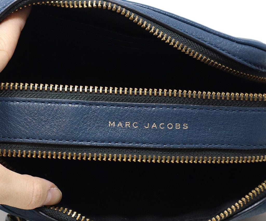 Marc Jacobs Navy Leather Crossbody Bag - Michael's Consignment NYC