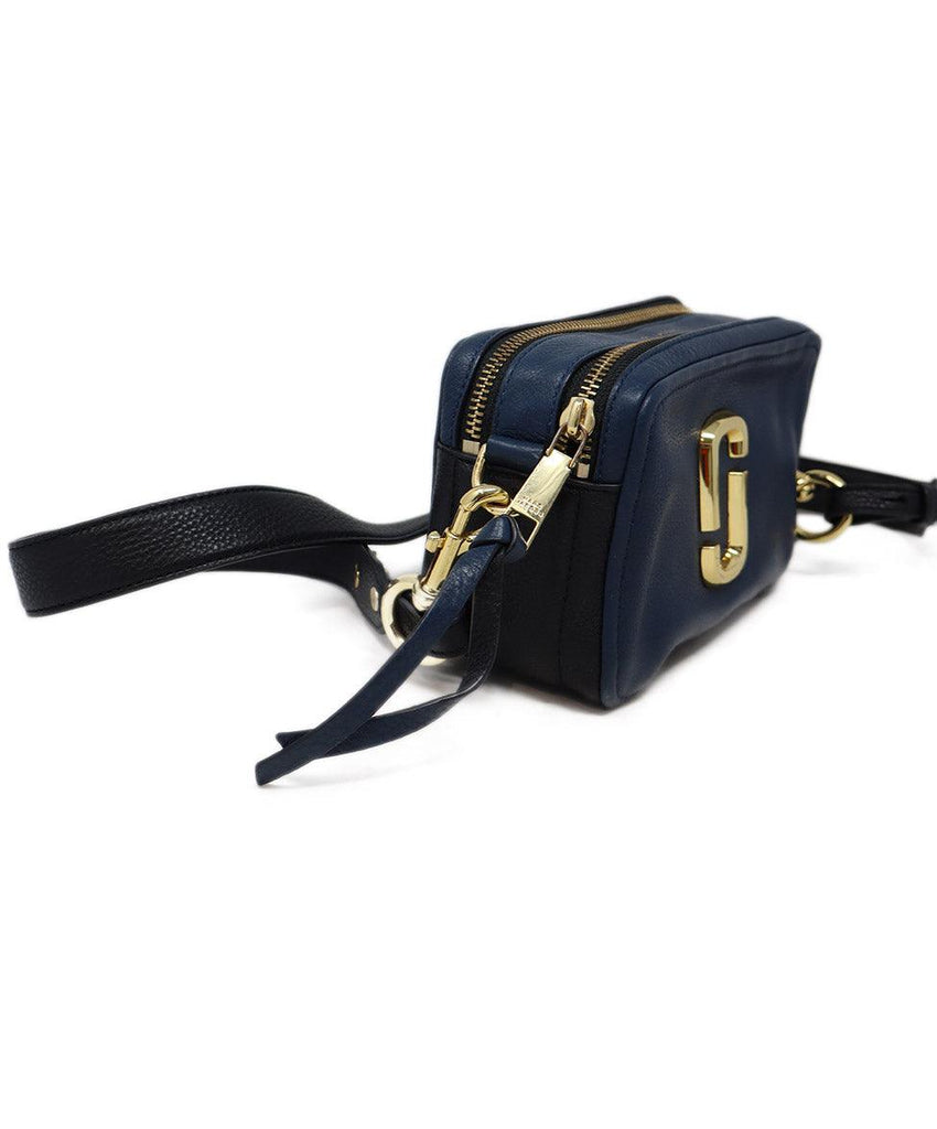 Marc Jacobs Navy Leather Crossbody Bag - Michael's Consignment NYC