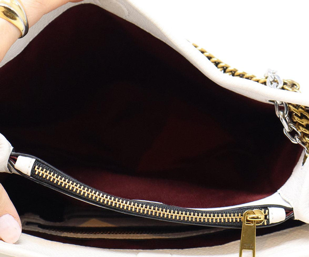 Marc Jacobs White Grained Leather Crossbody - Michael's Consignment NYC