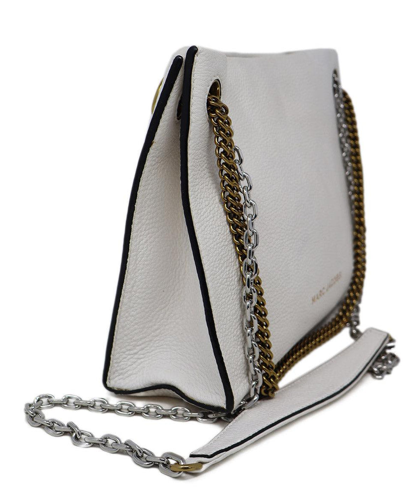 Marc Jacobs White Grained Leather Crossbody - Michael's Consignment NYC