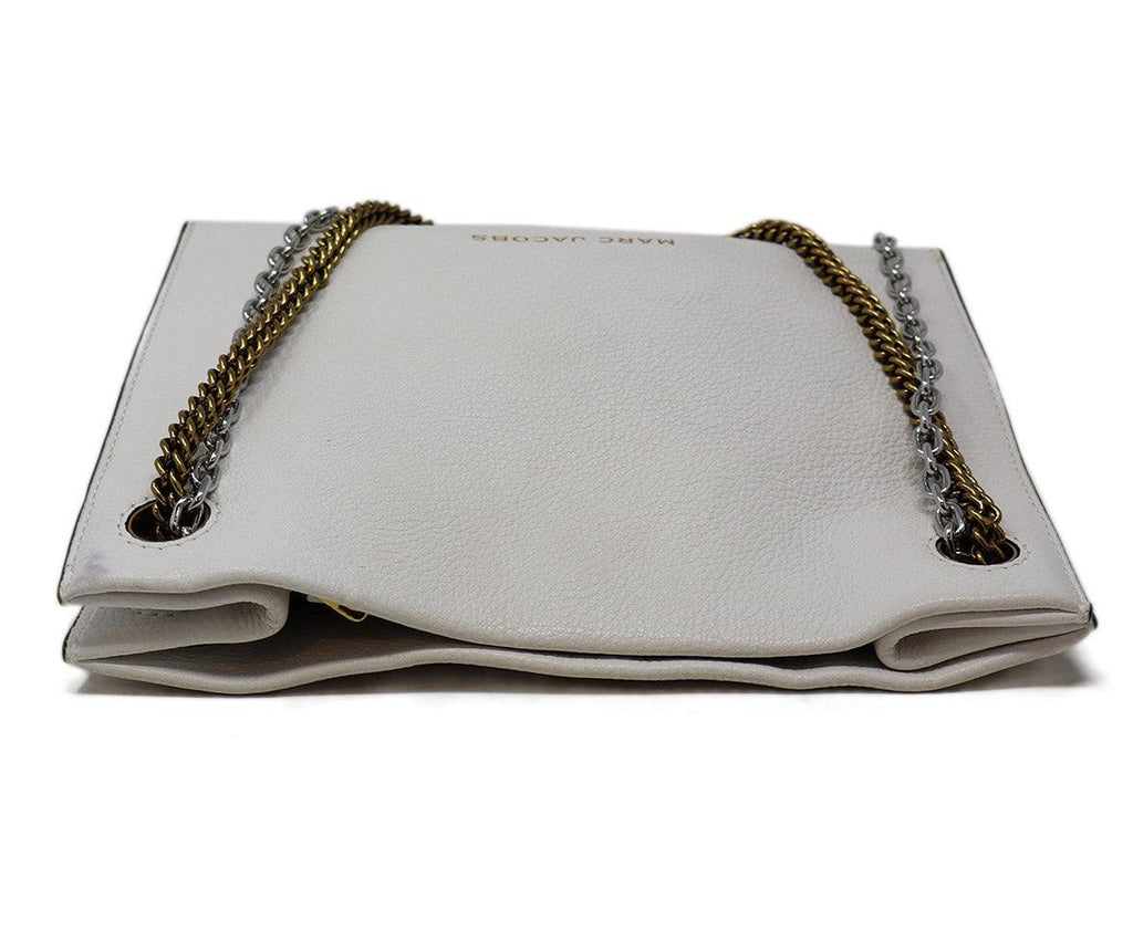 Marc Jacobs White Grained Leather Crossbody - Michael's Consignment NYC