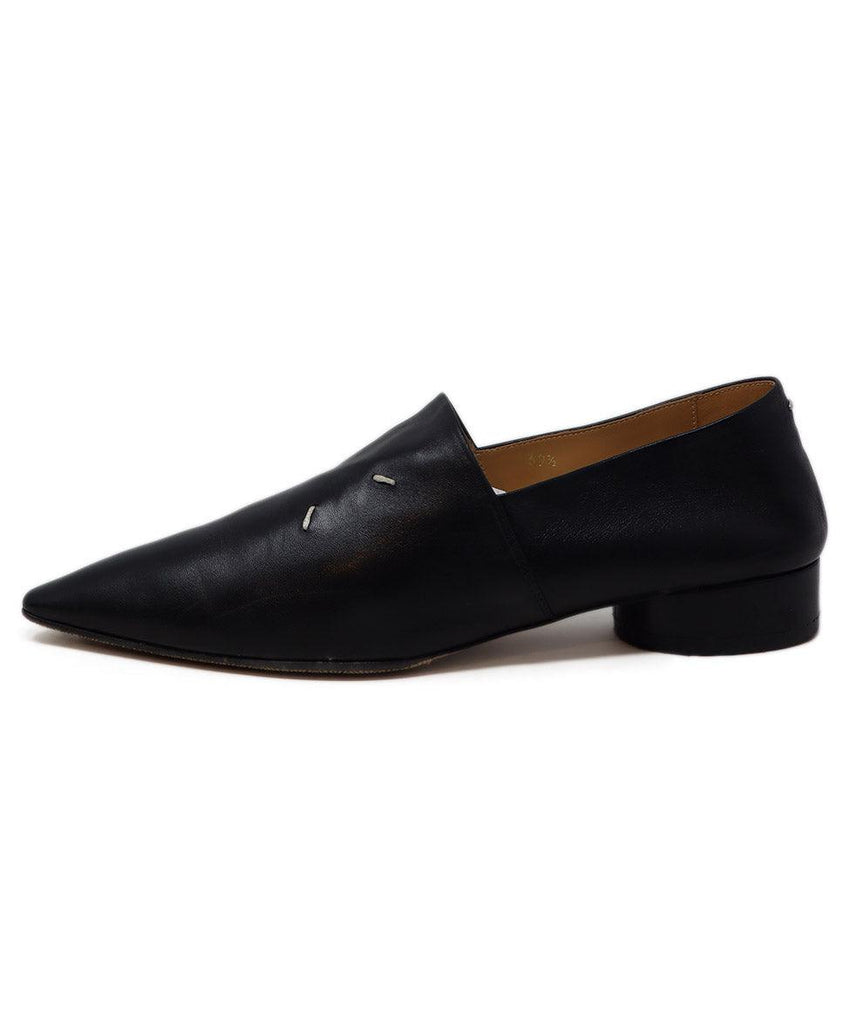 Margiela Black Leather Flats sz 9.5 - Michael's Consignment NYC