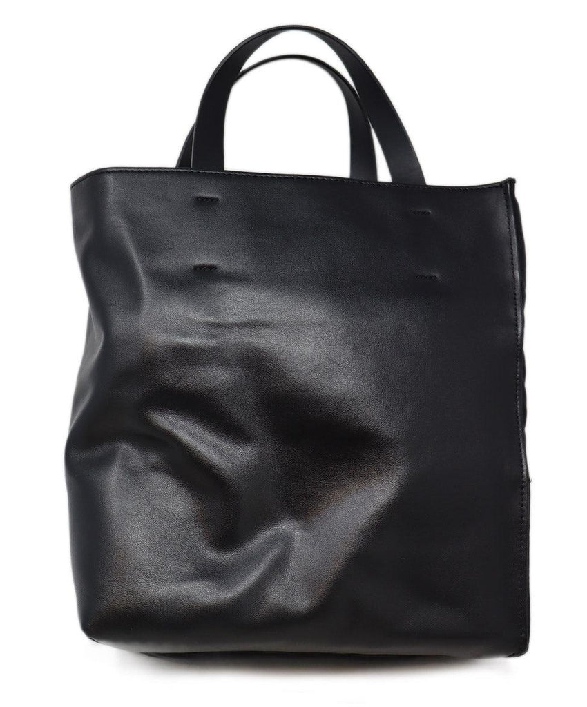 Marni Black Leather & Nylon Museo Soft Tote - Michael's Consignment NYC