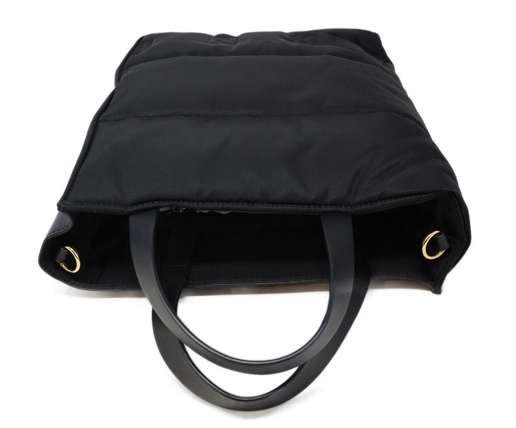 Marni Black Leather & Nylon Museo Soft Tote - Michael's Consignment NYC