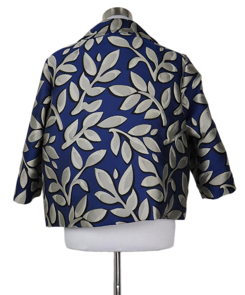 Marni Blue & Grey Floral Blazer sz 8 - Michael's Consignment NYC