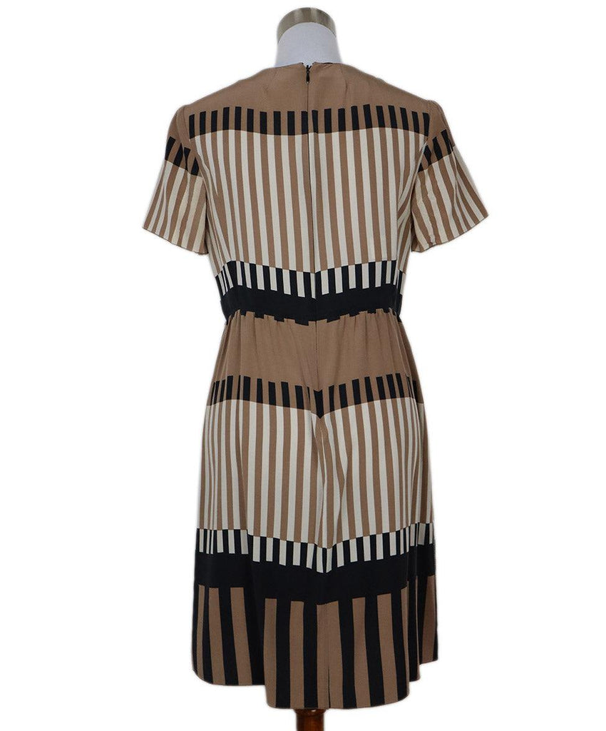 Marni Brown Black & White Print Silk Dress sz 6 - Michael's Consignment NYC