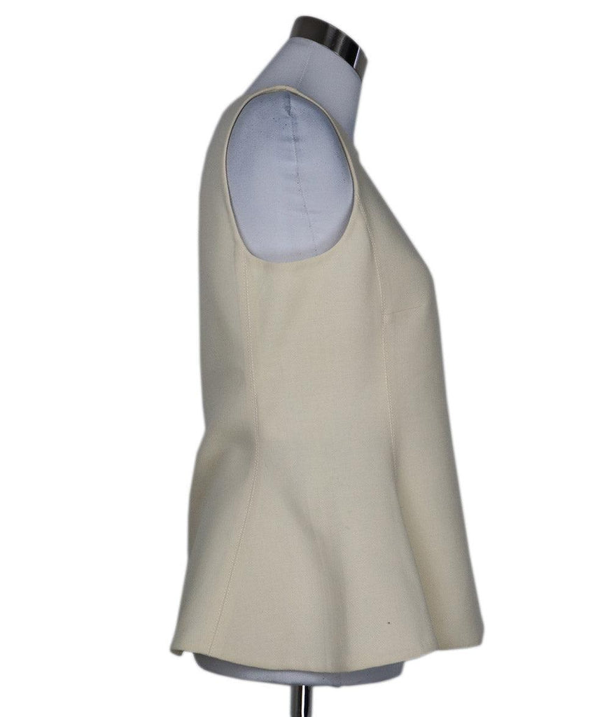 Marni Cream Peplum Wool Top sz 4 - Michael's Consignment NYC