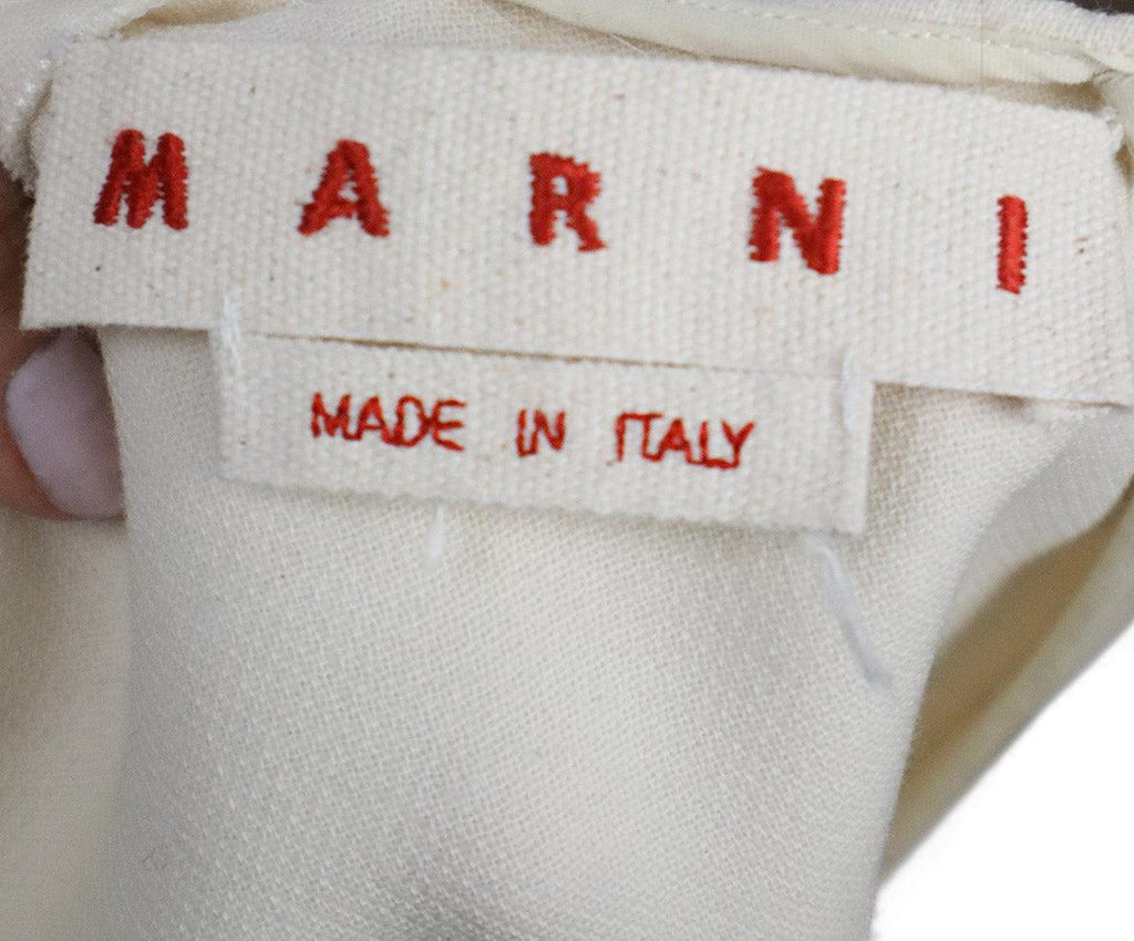 Marni Cream Peplum Wool Top sz 4 - Michael's Consignment NYC