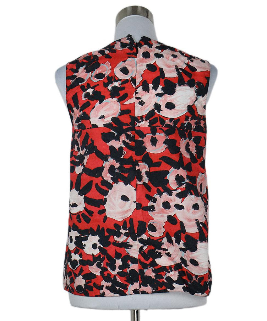 Marni Pink & Black Floral Print Top sz 4 - Michael's Consignment NYC