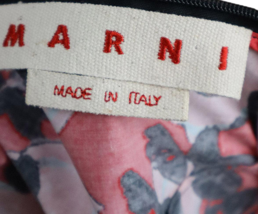 Marni Pink & Black Floral Print Top sz 4 - Michael's Consignment NYC
