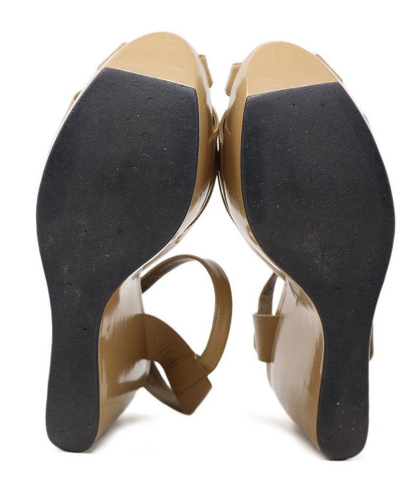 Marni Tan Patent Leather Platform Wedges sz 10 - Michael's Consignment NYC