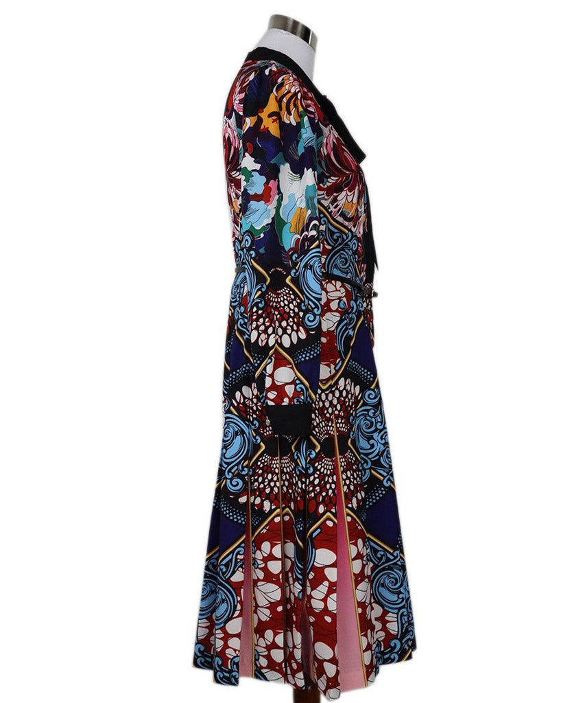 Mary Katrantzou Black & Multicolor Print Dress sz 12 - Michael's Consignment NYC