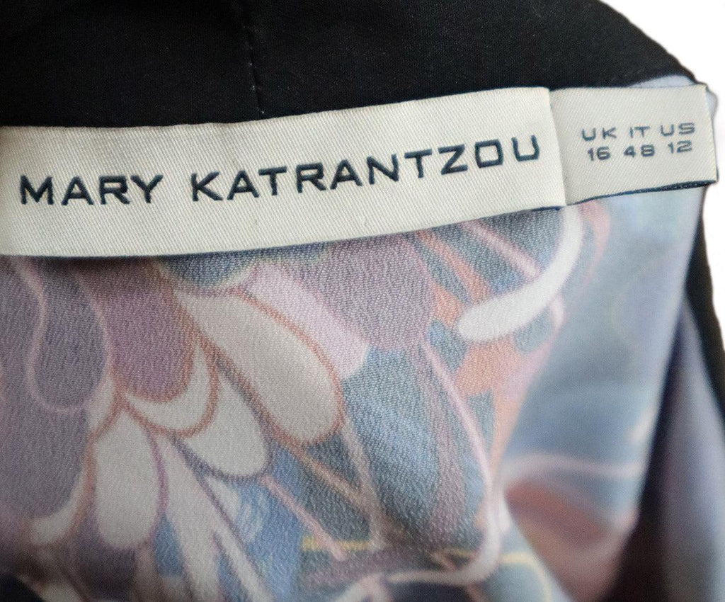 Mary Katrantzou Black & Multicolor Print Dress sz 12 - Michael's Consignment NYC