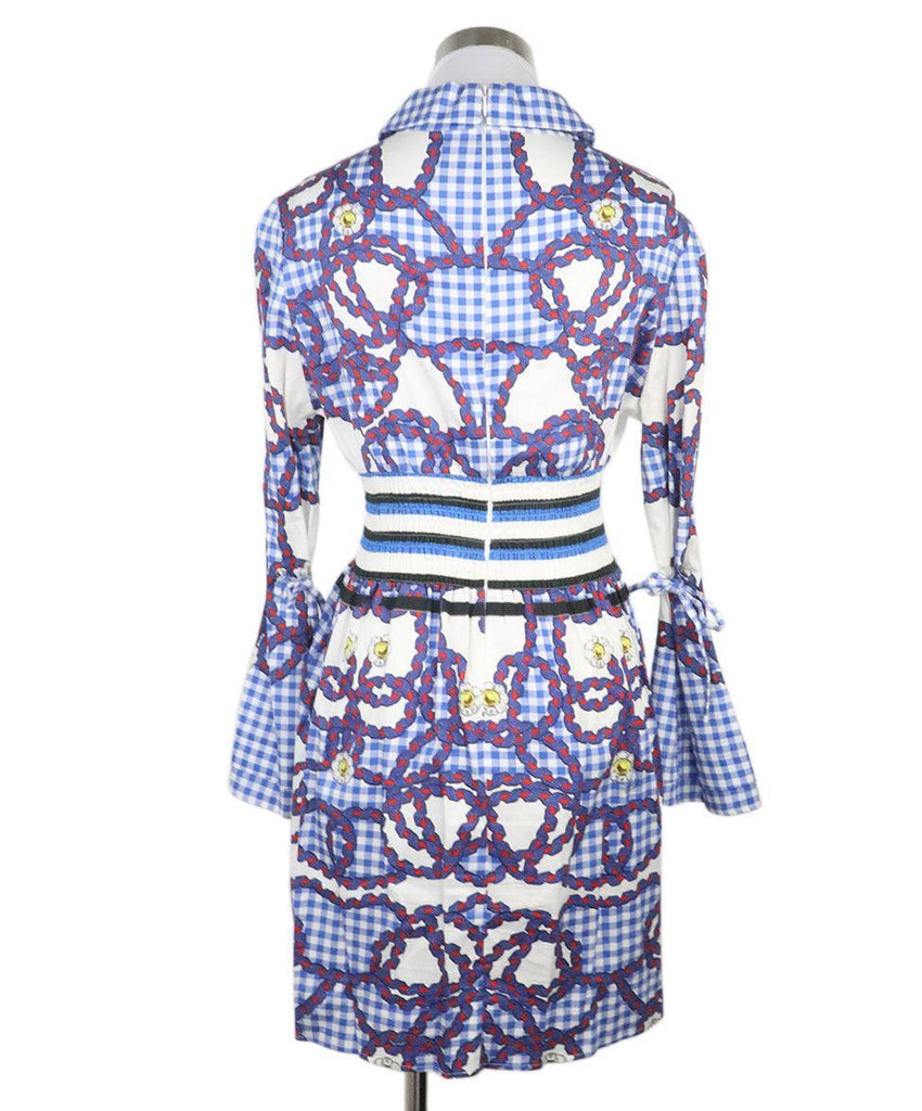 Mary Katrantzou Blue & White Print Dress sz 2 - Michael's Consignment NYC