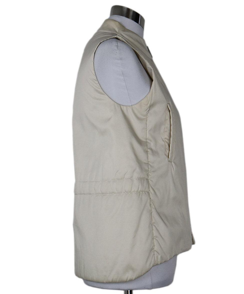Max Mara Beige Nylon Vest sz 4 - Michael's Consignment NYC