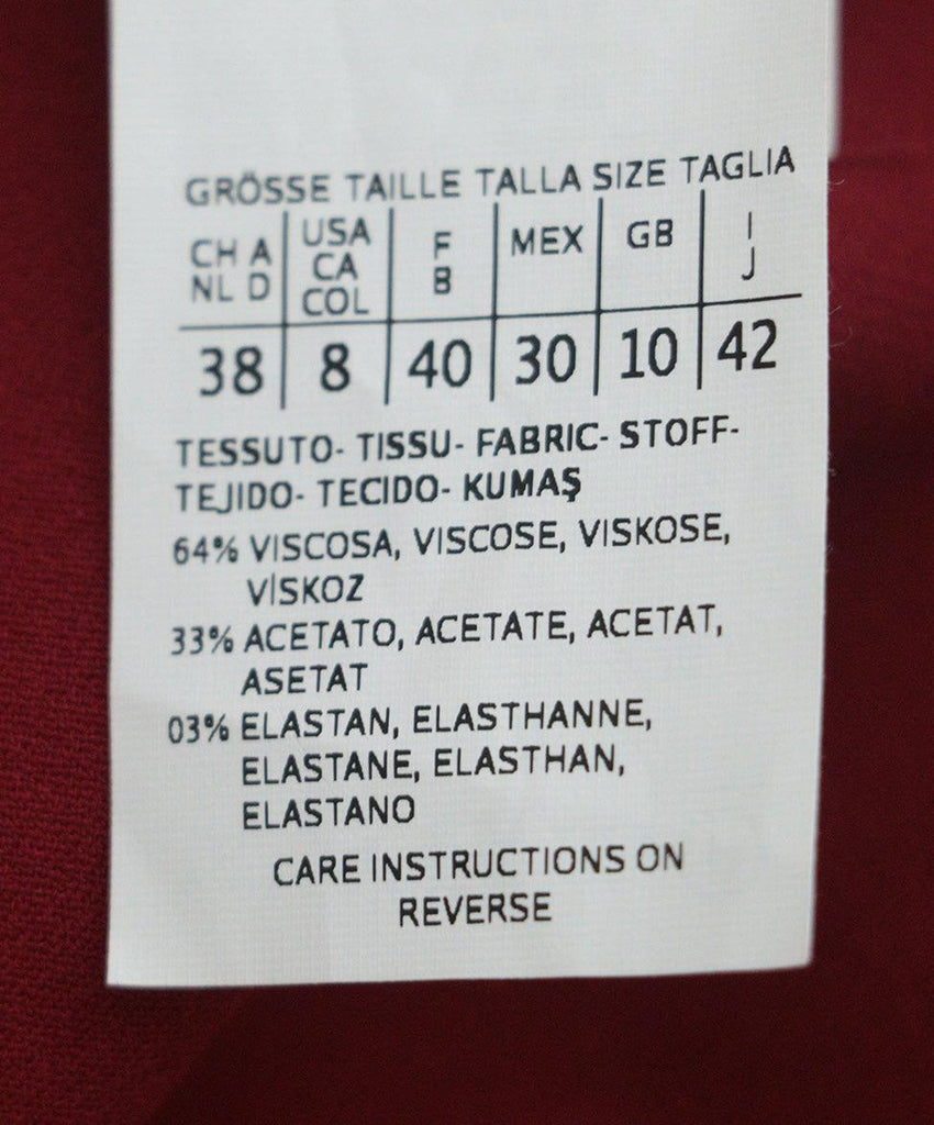 Max Mara Burgundy Dress sz 10 - Michael's Consignment NYC