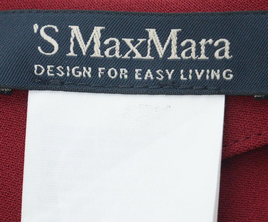 Max Mara Burgundy Dress sz 10 - Michael's Consignment NYC