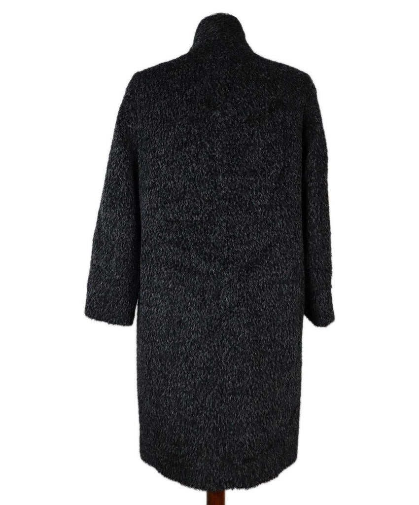 Max Mara Charcoal Alpaca Wool Coat sz 4 - Michael's Consignment NYC