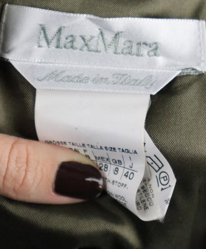 Max Mara Green Wool Dress sz 6 - Michael's Consignment NYC