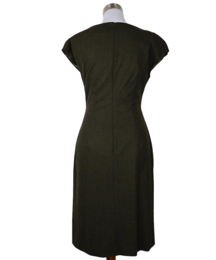 Max Mara Green Wool Dress sz 6 - Michael's Consignment NYC