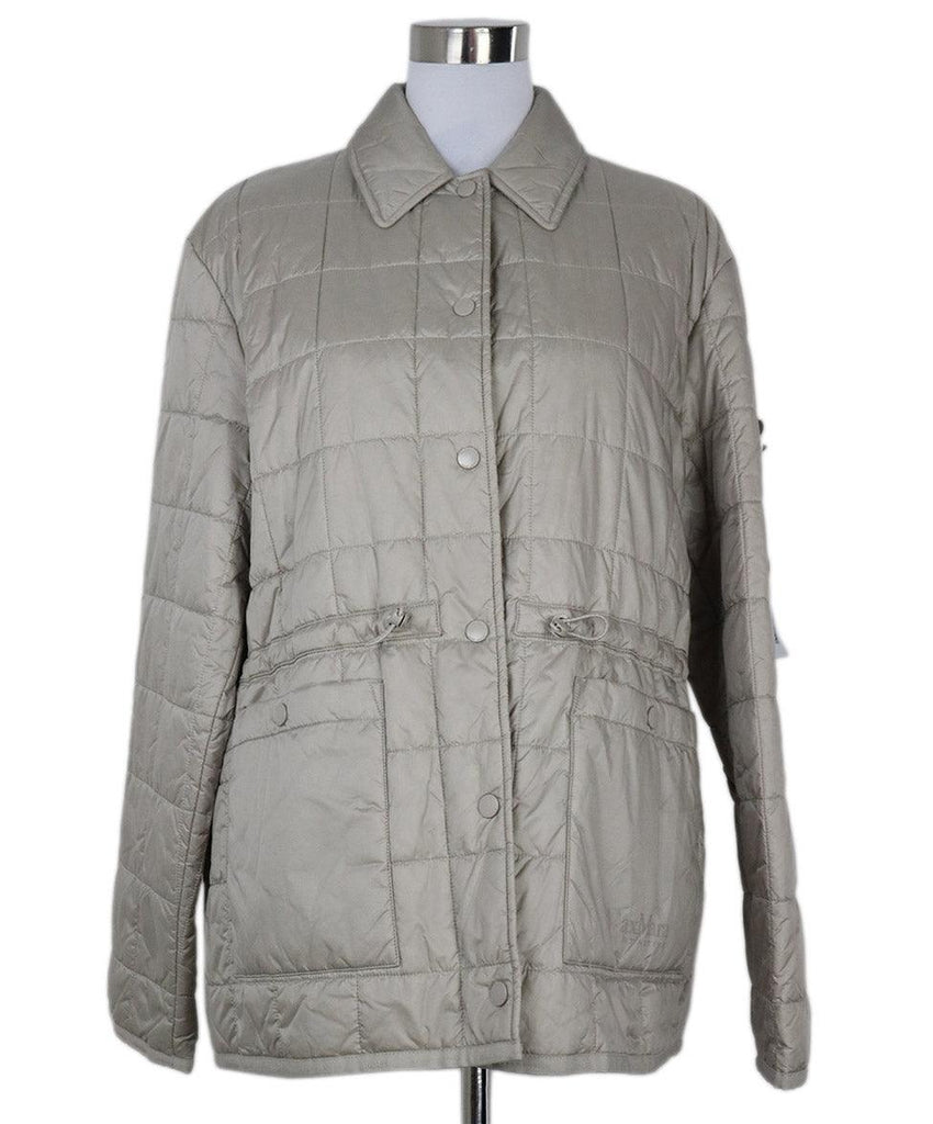 Max Mara Grey Nylon Jacket sz 16 - Michael's Consignment NYC
