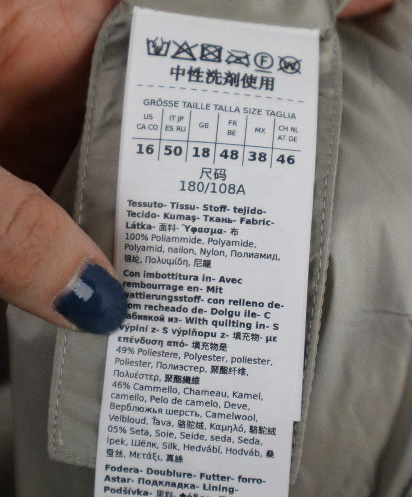 Max Mara Grey Nylon Jacket sz 16 - Michael's Consignment NYC