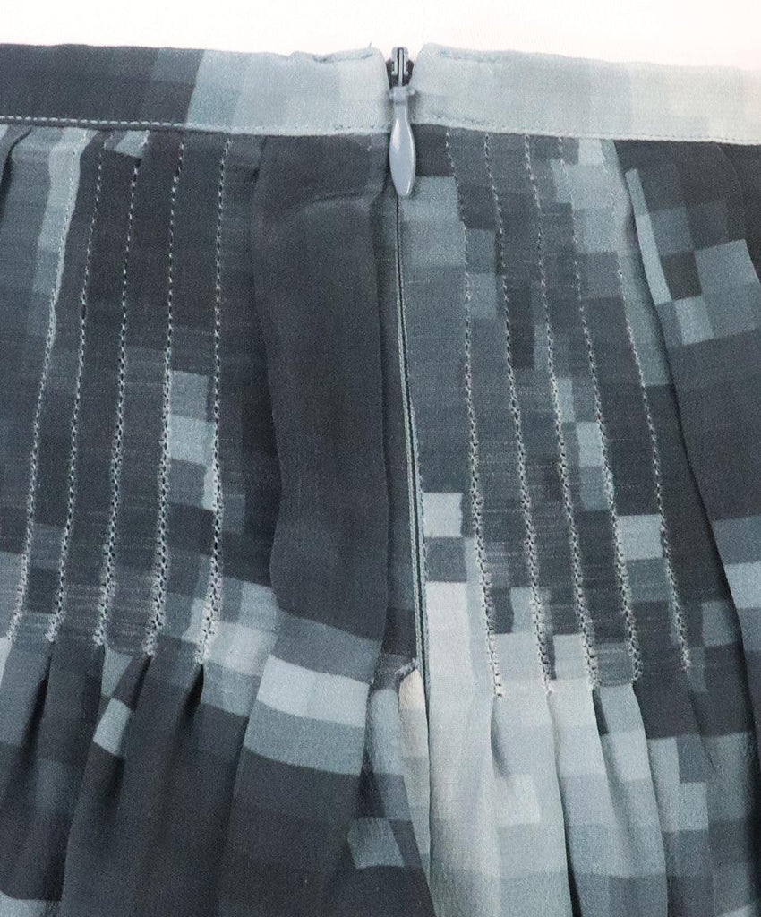 Max Mara Navy Print Silk Skirt sz 8 - Michael's Consignment NYC