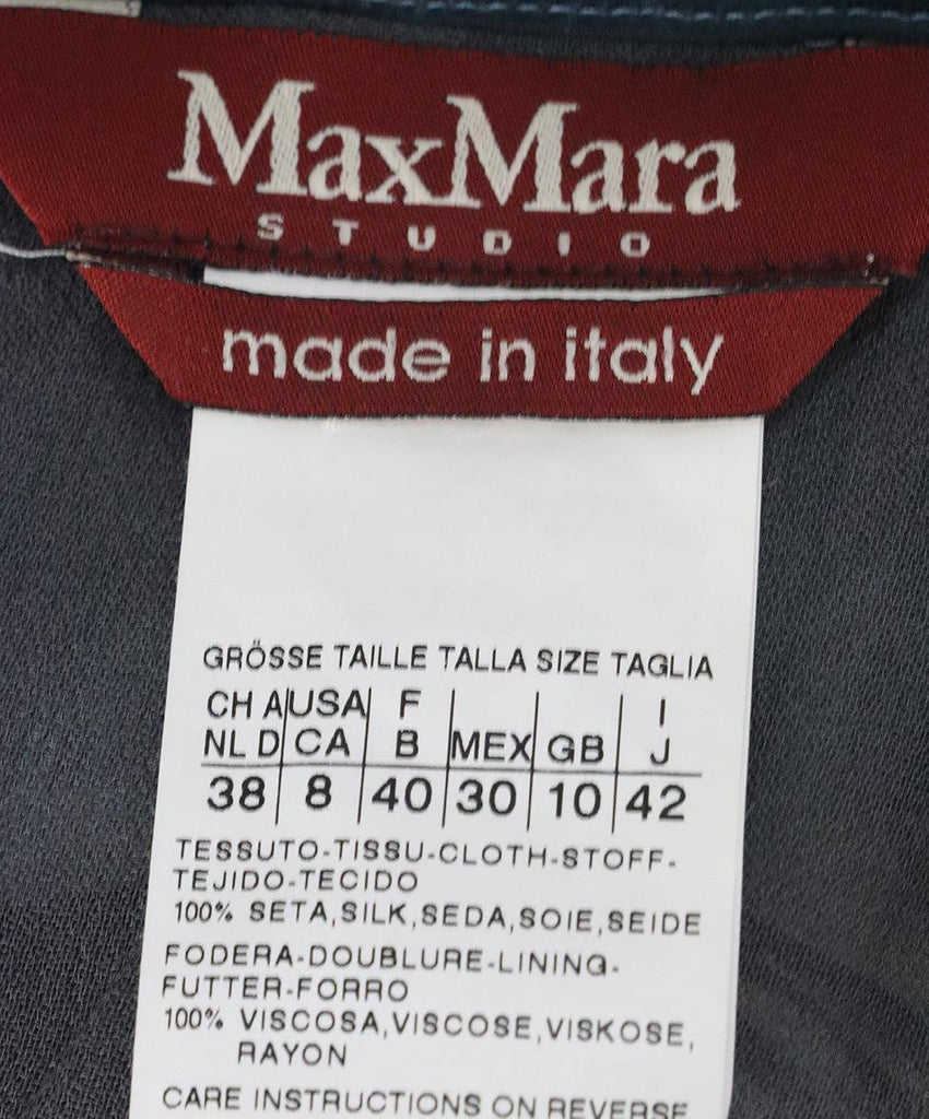 Max Mara Navy Print Silk Skirt sz 8 - Michael's Consignment NYC