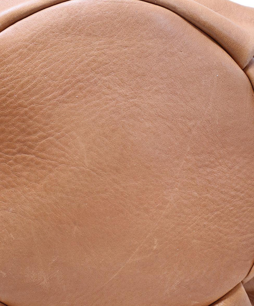 Mecha Mendez Tan Leather Tote - Michael's Consignment NYC