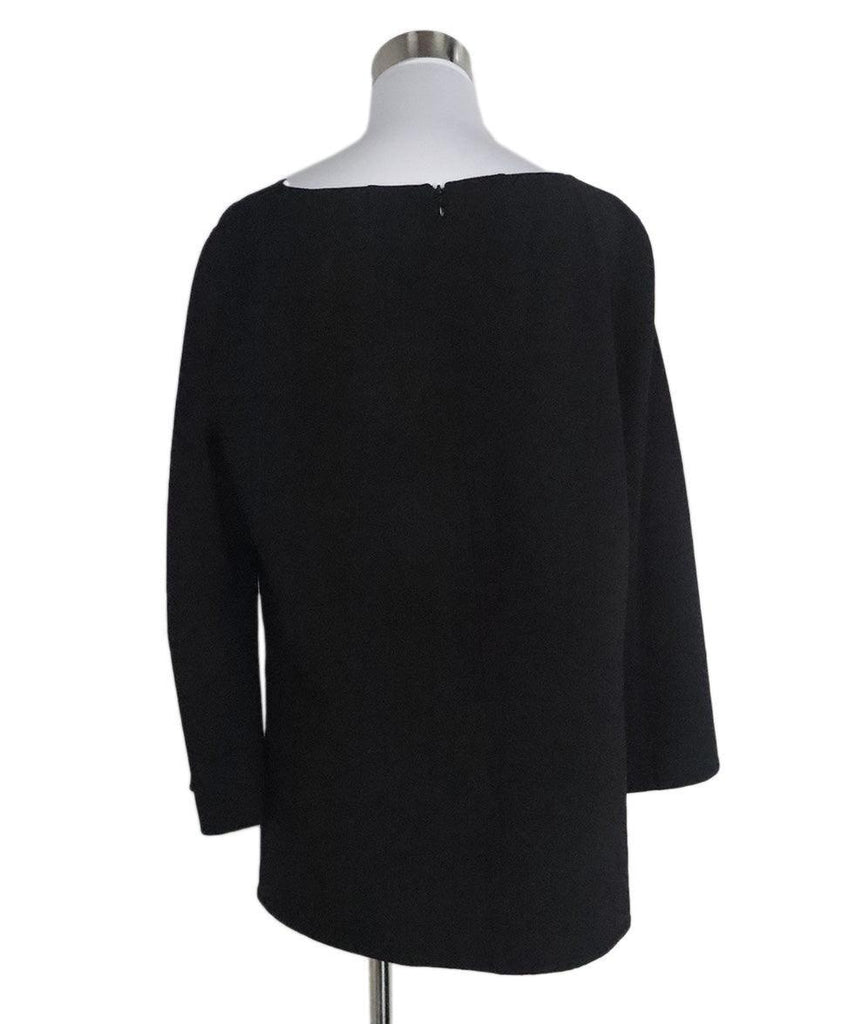 Michael Kors Black Wool Blouse sz 16 - Michael's Consignment NYC