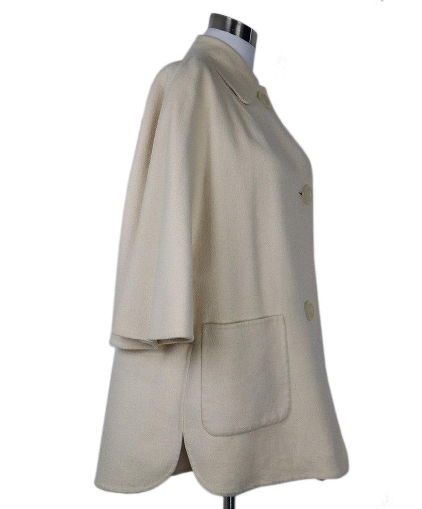 Michael Kors Cream Cashmere Coat sz 4 - Michael's Consignment NYC