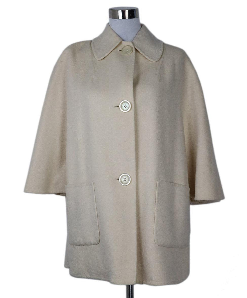 Michael Kors Cream Cashmere Coat sz 4 - Michael's Consignment NYC