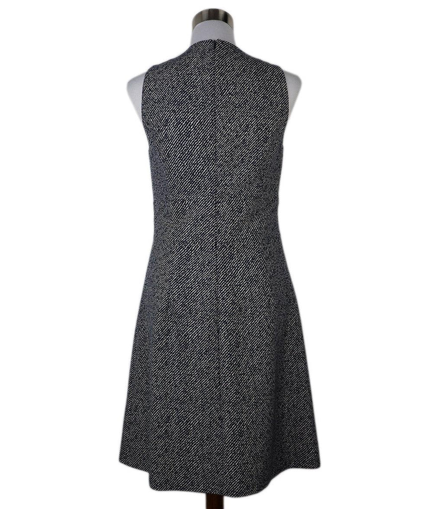 Michael Kors Navy & White Print Dress w/ Belt sz 8 - Michael's Consignment NYC