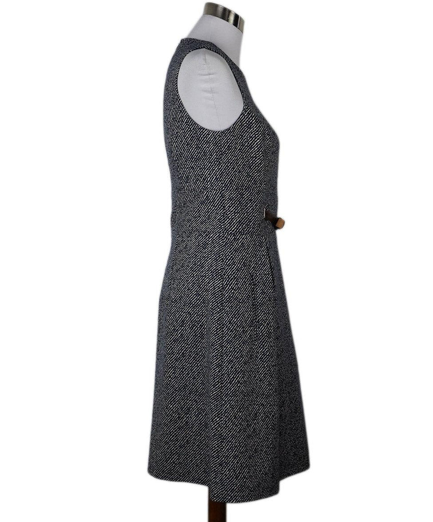 Michael Kors Navy & White Print Dress w/ Belt sz 8 - Michael's Consignment NYC