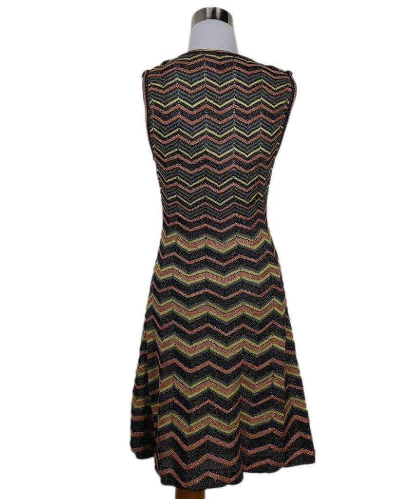 Missoni Black & Multicolor Striped Knit Dress sz 4 - Michael's Consignment NYC