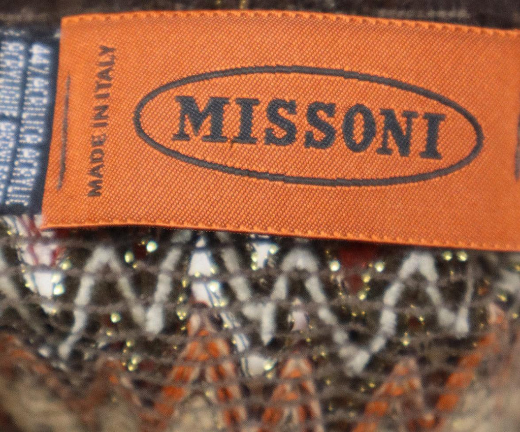 Missoni Brown & Burgundy Wool Scarf - Michael's Consignment NYC
